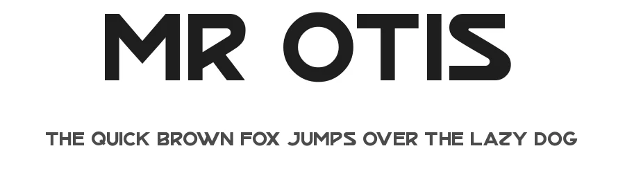 Mr Otis by Fontourist — Decorative Font