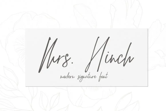 Mrs. Hinch Font by sunday nomad — Script Handwritten Font