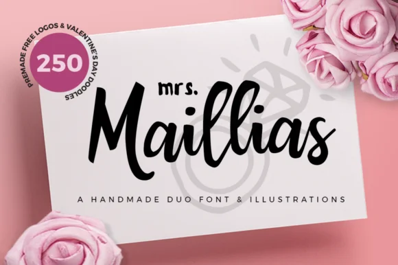 Mrs Maillias Duo Font by duka — Script Handwritten Font