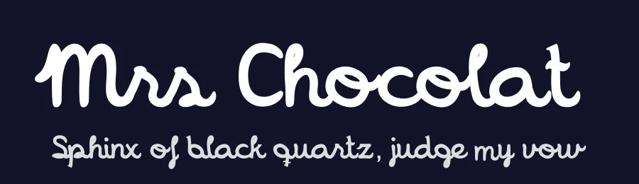 Mrs Chocolat by Paula Arranz — Script Handwritten Font — thumbnail 2