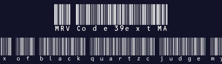 MRV Code39extMA by Customer Support — Dingbats Font — thumbnail 2