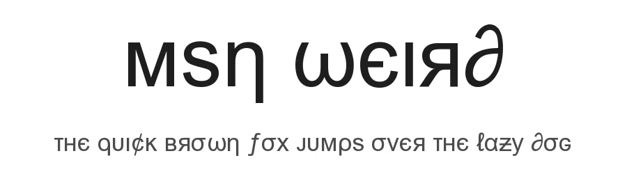 Msn Weird