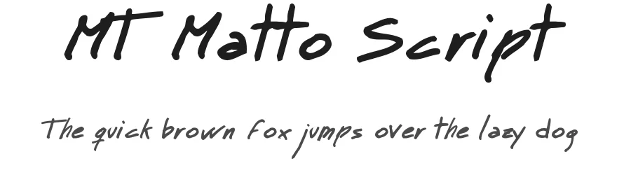 MT Matto Script