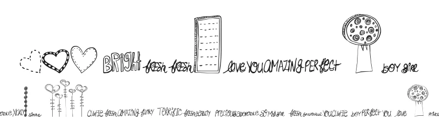 MTF Doodlewhats by Miss Tiina Fonts - MTF — Dingbats Font