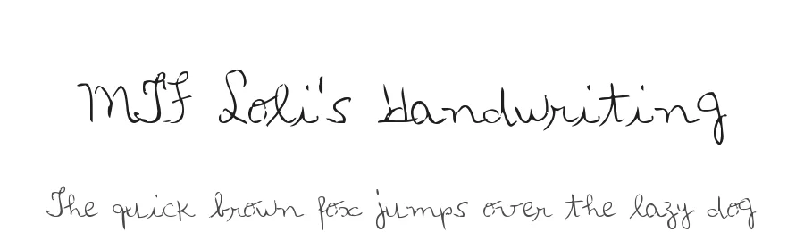 MTF Loli's Handwriting