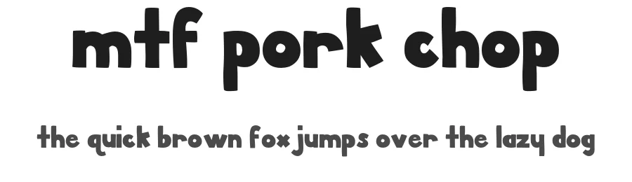 MTF Pork Chop by Miss Tiina Fonts - MTF — Decorative Font