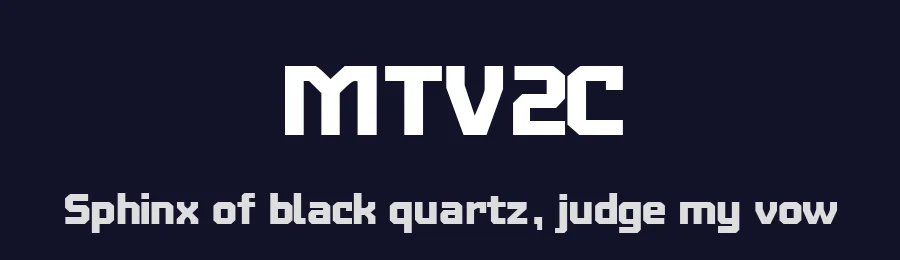 MTV2C by Davyboy723 — Display Font — thumbnail 2