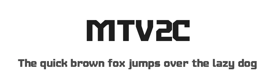 MTV2C by Davyboy723 — Display Font