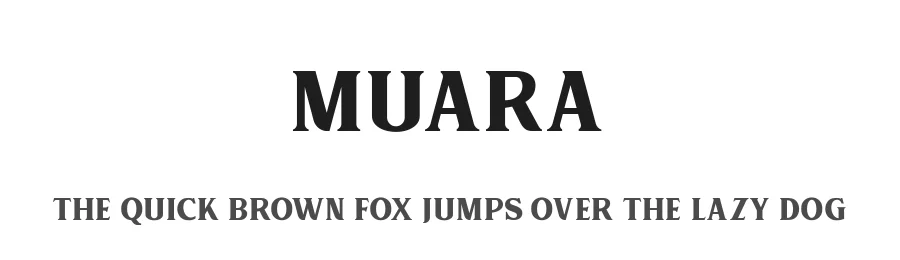 Muara by surotype — Serif Font