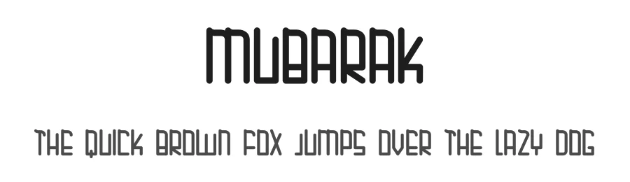 Mubarak by selawetype — Decorative Font