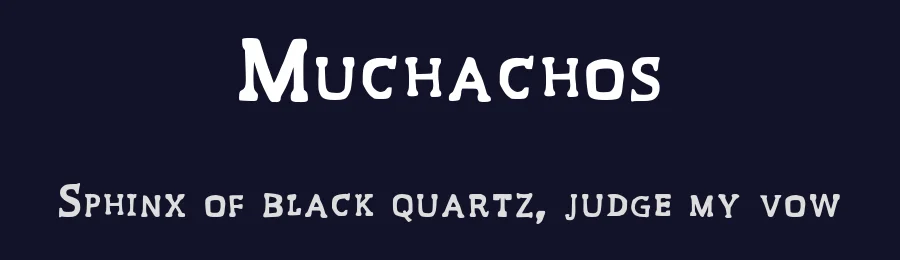 Muchachos by Buccarado — Decorative Font — thumbnail 2