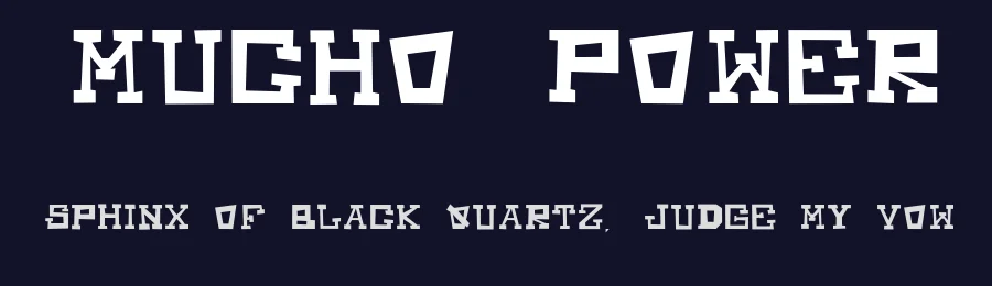 Mucho Power by Mr.Morts — Decorative Font — thumbnail 2