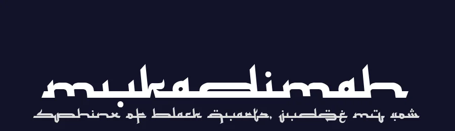 Mukadimah by Adien Gunarta — Decorative Font — thumbnail 2