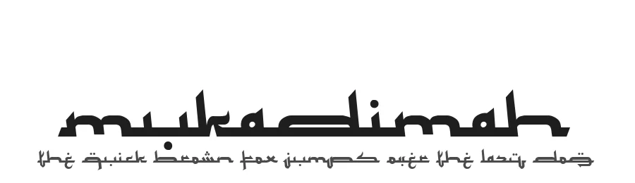 Mukadimah by Adien Gunarta β Decorative Font