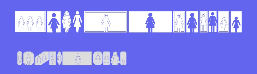 Mulher by Vladimir Nikolic — Dingbats Font — thumbnail 3