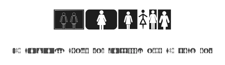 Mulher by Vladimir Nikolic — Dingbats Font