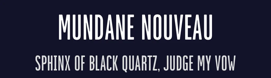 Mundane Nouveau by HENRIavecunK Type Co — Sans Serif Font — thumbnail 2