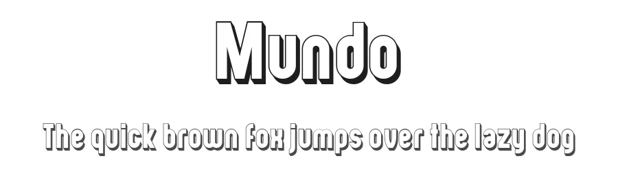 Mundo by Vladimir Nikolic — Sans Serif Font