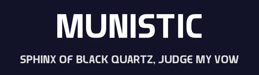 Munistic by Daymarius — Sans Serif Font — thumbnail 2