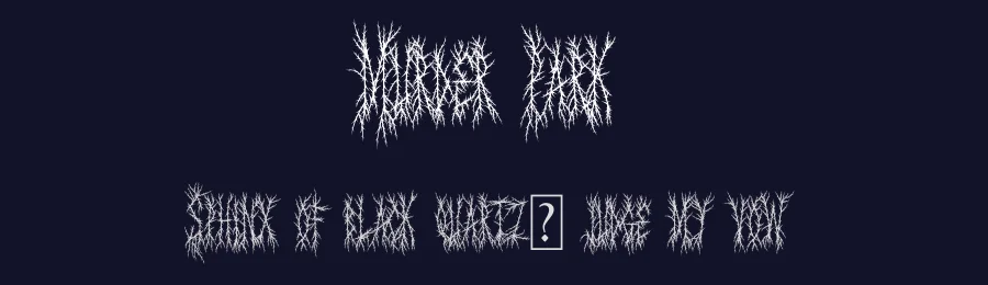 Murder Park by Blackmetalfont — Decorative Font — thumbnail 2