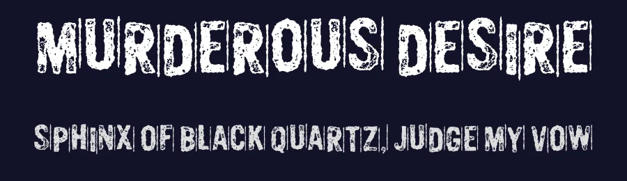 Murderous Desire by Pizzadude — Decorative Font — thumbnail 2