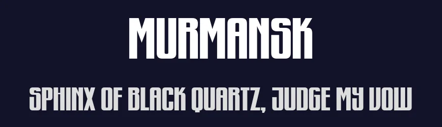 Murmansk by Vladimir Nikolic — Decorative Font — thumbnail 2