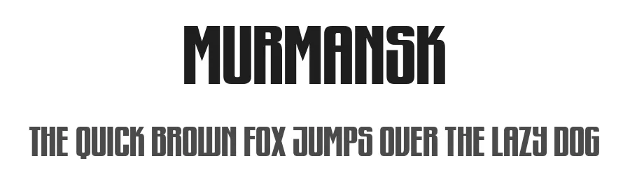 Murmansk by Vladimir Nikolic — Decorative Font