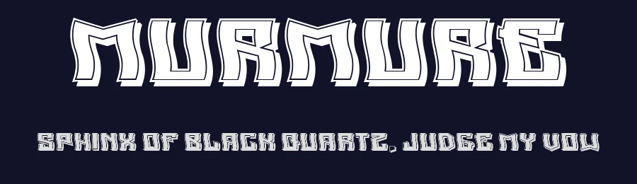 Murmure by Vladimir Nikolic — Decorative Font — thumbnail 2