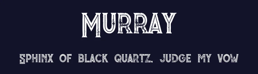 Murray by Peter Olexa — Decorative Font — thumbnail 2