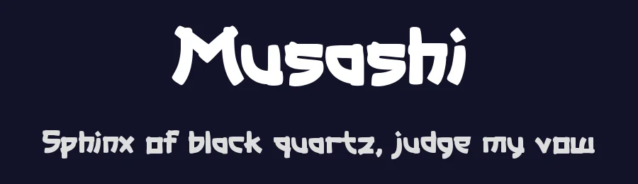 Musashi by Pinisiart — Decorative Font — thumbnail 2