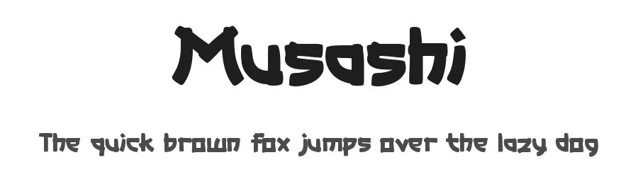 Musashi by Pinisiart — Decorative Font