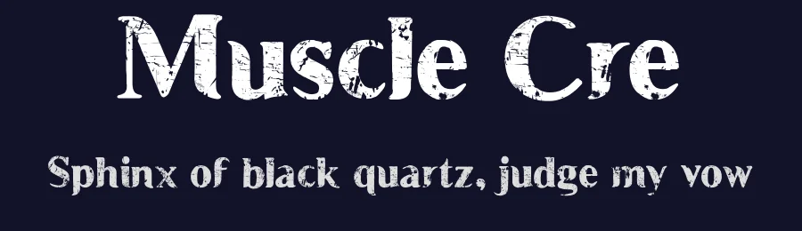 Muscle Cre by Fred Cre — Decorative Font — thumbnail 2