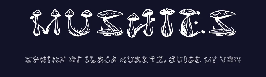 Mushies by Dug McUgly — Decorative Font — thumbnail 2
