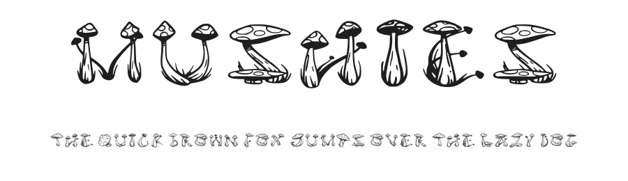 Mushies by Dug McUgly — Decorative Font