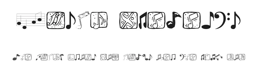 Music Elements by Manfred Klein — Dingbats Font