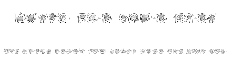 Music For Your Ears by House of Lime — Decorative Font