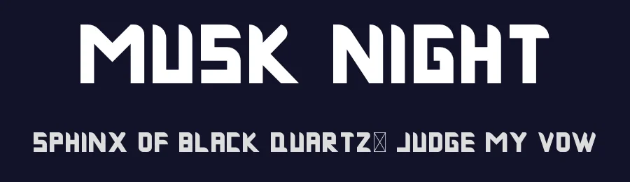 Musk Night by Rizka Prayuda — Decorative Font — thumbnail 2