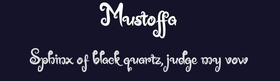 Mustoffa by Letternun — Decorative Font — thumbnail 2