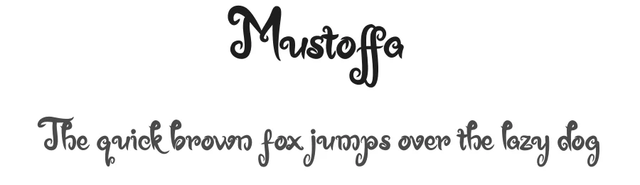 Mustoffa by Letternun — Decorative Font