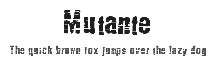 Mutante by Criatipos — Decorative Font