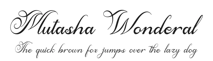 Mutasha Wonderal by Denustudios — Script Handwritten Font