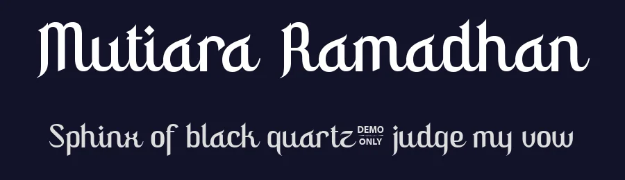 Mutiara Ramadhan by Pixesia Studio — Decorative Font — thumbnail 2