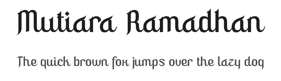 Mutiara Ramadhan by Pixesia Studio — Decorative Font