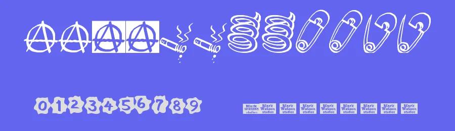 MW Ding-A-Lings by Mark Watson — Dingbats Font — thumbnail 3