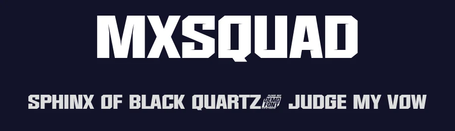 Mxsquad by Ckdsign — Display Font — thumbnail 2