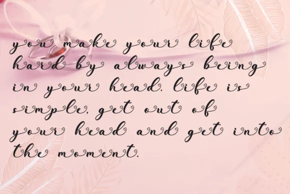 My Heart Font by Naqsya.Co by Naqsya.Co — Script Handwritten Font — thumbnail 6