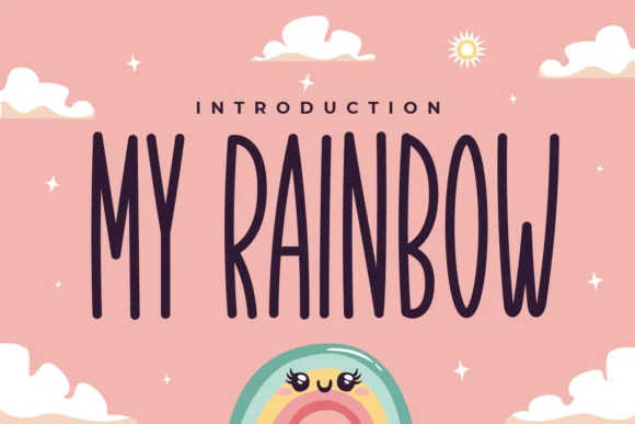 My Rainbow Font by OKEVECTOR — Script Handwritten Font