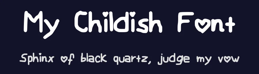 My Childish Font by Andie Grace Chance — Script Handwritten Font — thumbnail 2