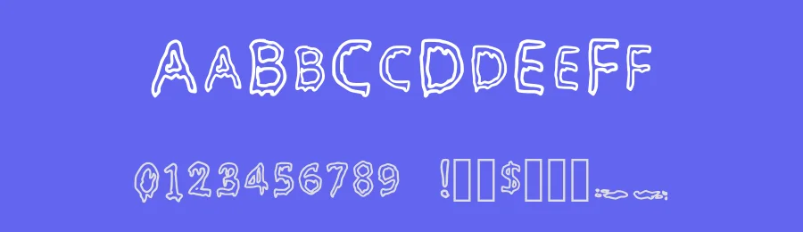 My Font Is Slimey by Tomoharu — Decorative Font — thumbnail 3