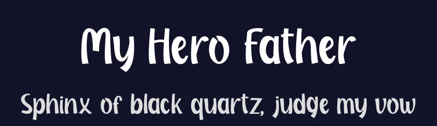 My Hero Father by PutraCetol Studio — Decorative Font — thumbnail 2